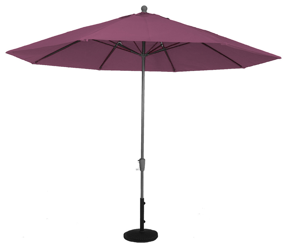 Luxe Shade Grenada Octagonal 11' Market Patio Umbrella Contemporary