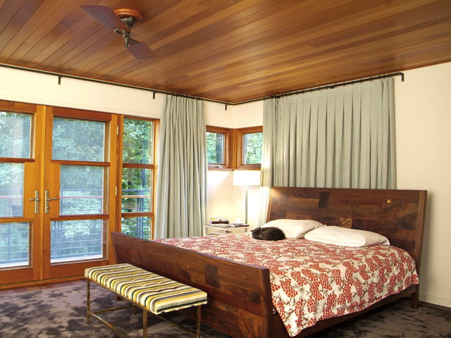 Hill Section Home rustic-bedroom