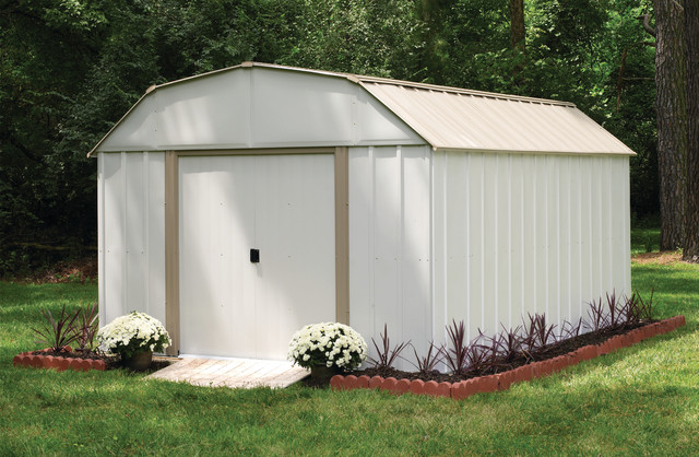 The Arrow Lexington Series Steel Storage Shed foerraad