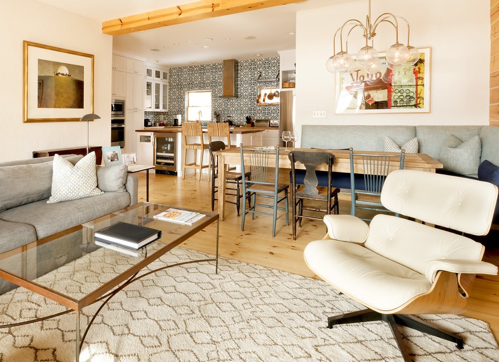 Inspiration for a transitional home design remodel in Denver