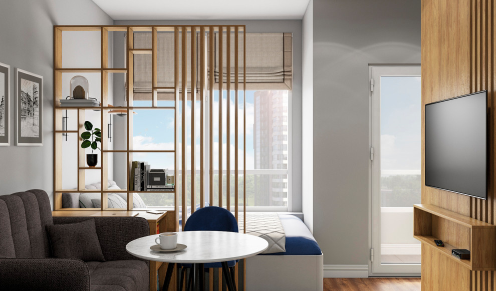 Меблировка студии 19 кв.м.