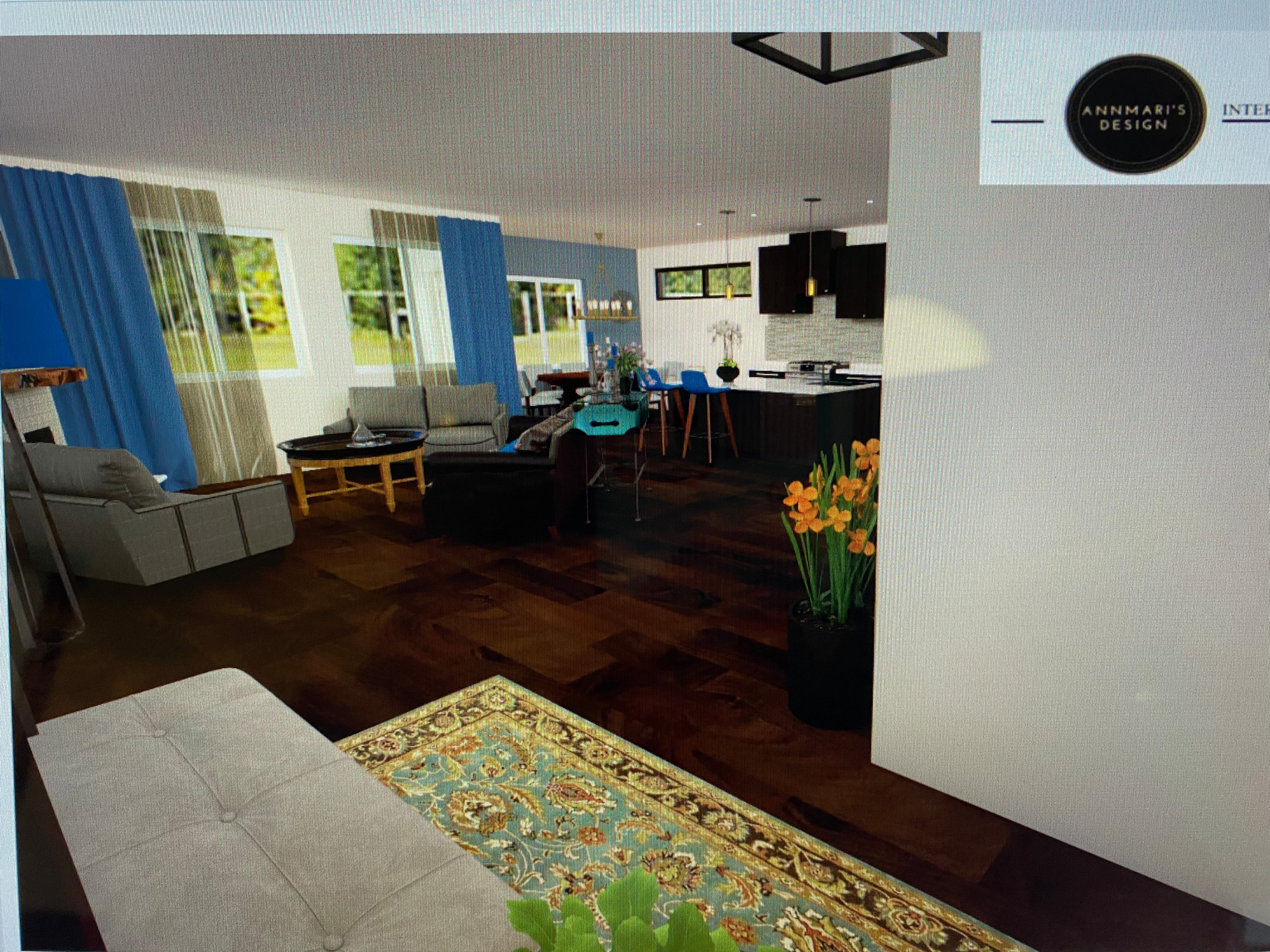 Mid-century  3D render