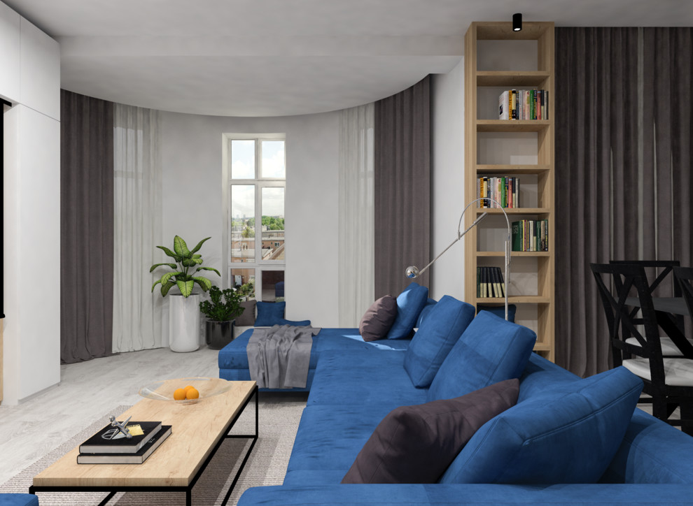 Кухня-гостиная в смешанном стиле