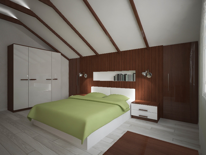 Спальня с сушествующей мебелью