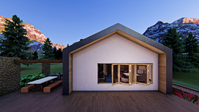 Cabin by the River skandinavisk-hus-og-facade