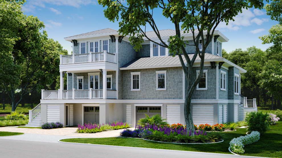 New home on Hilton Head Island, view of the front