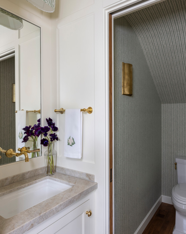 Woodland Heights Remodel - Powder Room - Traditional - Powder Room ...
