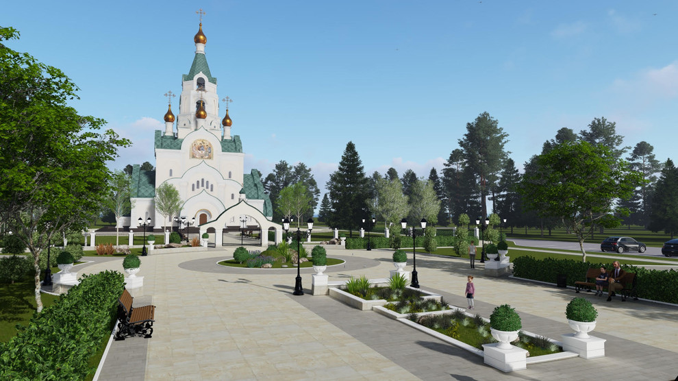 Проект городского сквера в г. Когалым, ХМАО