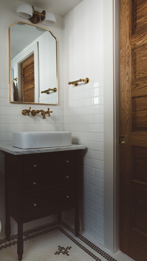 Clarkson Street - Traditional - Powder Room - Denver - by J Reiko ...
