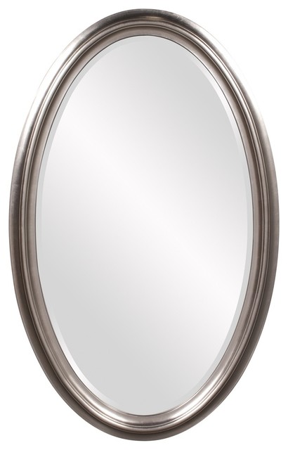 Madeline Nickel Oval Mirror
