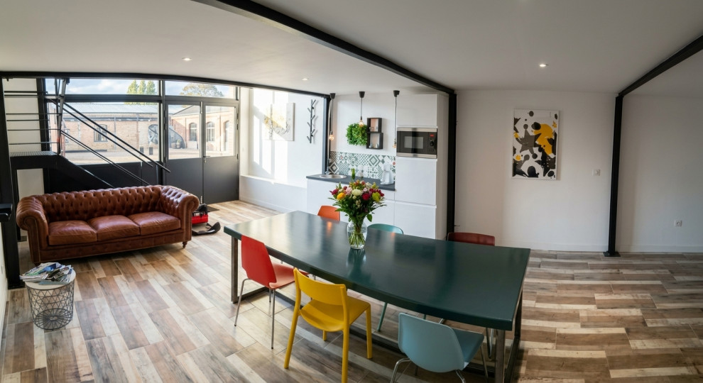 Transformation d’un garage de 65 m² en bureaux esprit loft