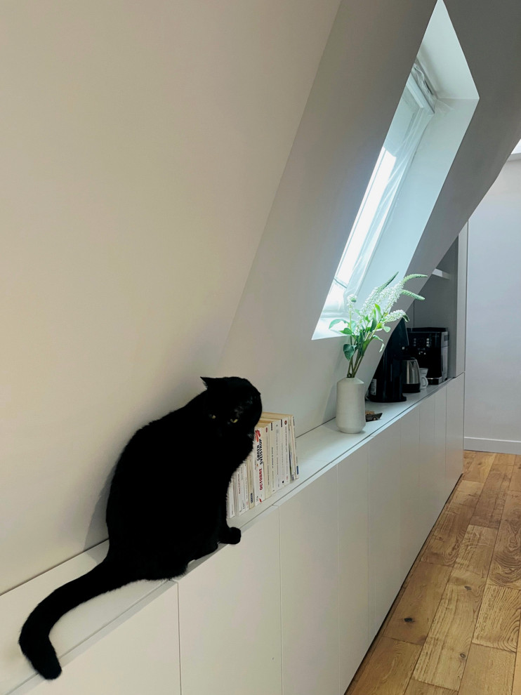 Aménagement appartement sous toiture mansardée