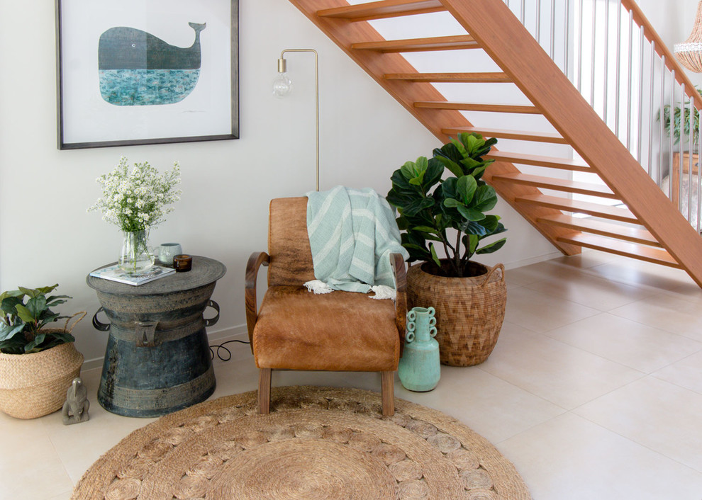 Design ideas for an eclectic staircase in Brisbane.
