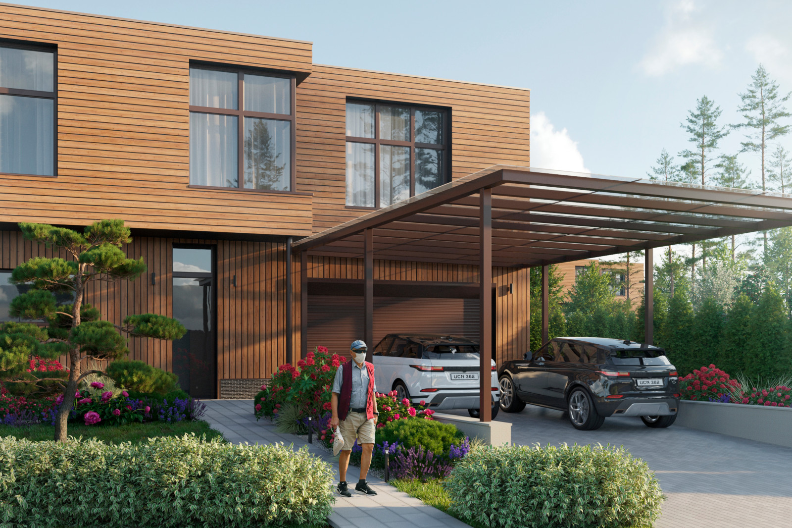 Ландшафт дома на Рублевке