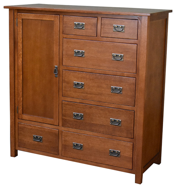 Mission Style Solid Oak Chest Of Drawers Michael S Cherry Mc A