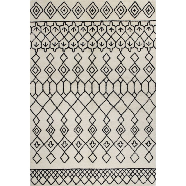 Bashian Chelsea Avalon 8'6" x 11'6" Area Rug in Ivory and Black