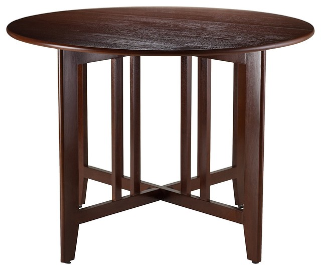 Traditional Round Dining Table Solid And Composite Wood 2 Dropleaf Traditional Round Dining Table Solid And Composite Wood 2 Dropleaf Sides Craftsman Tables By Decor Love