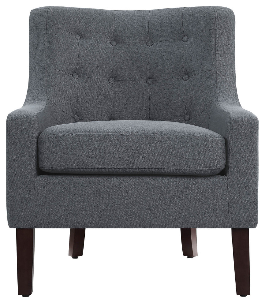 Lexicon Solid/Plywood Frame and Textured Fabric Accent Chair Modern