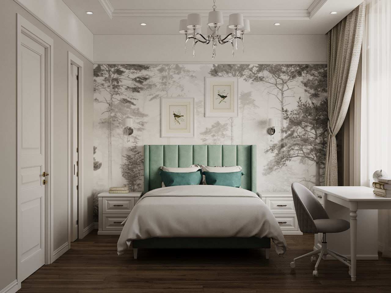 Дизайн-проект квартиры в "Сталинке" в классическом стиле