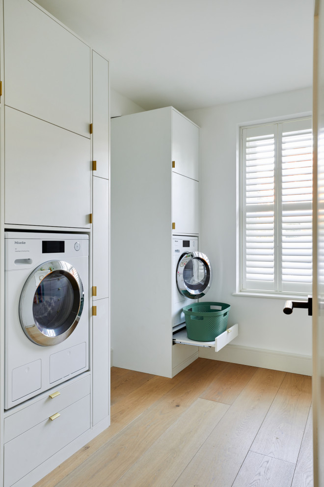 Contemporary laundry room in London.