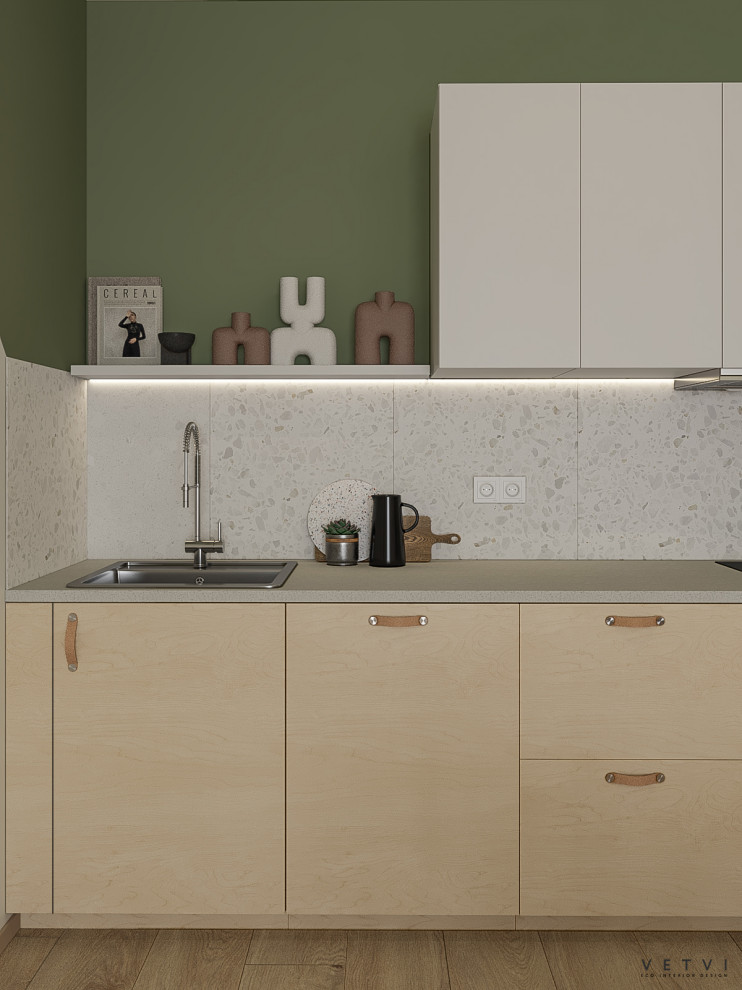 Проект светлой квартиры в Санкт-Петербурге |  Площадь: 68.34 м2.