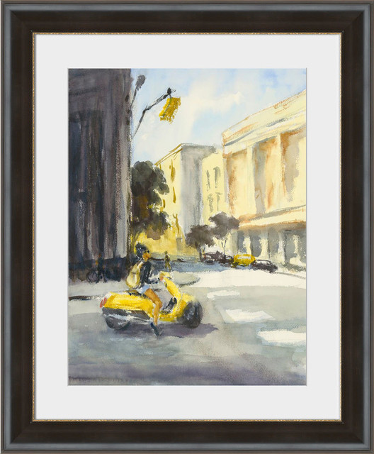 Eternal Wall Art Gray Yellow 17 X18