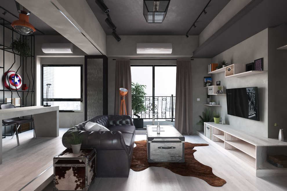 Визуализация мужского интерьера.