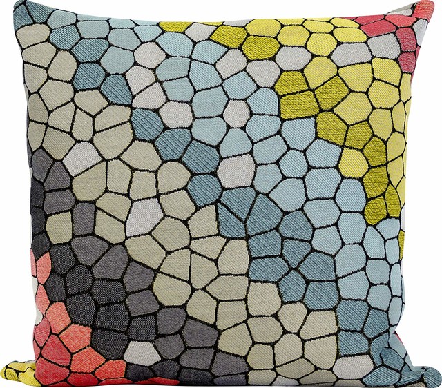 Cobblestone Feather Filled Decorative Throw Pillow Cushion