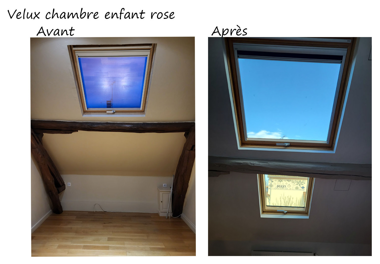 Création d'une fenêtre de toit à hauteur de vue