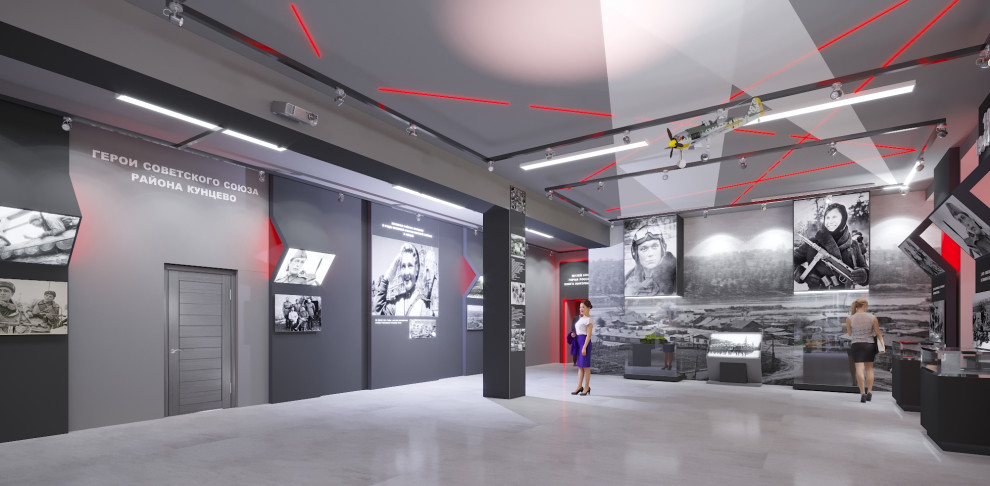 Выставочный зал для музея школы 1293 г. Москва