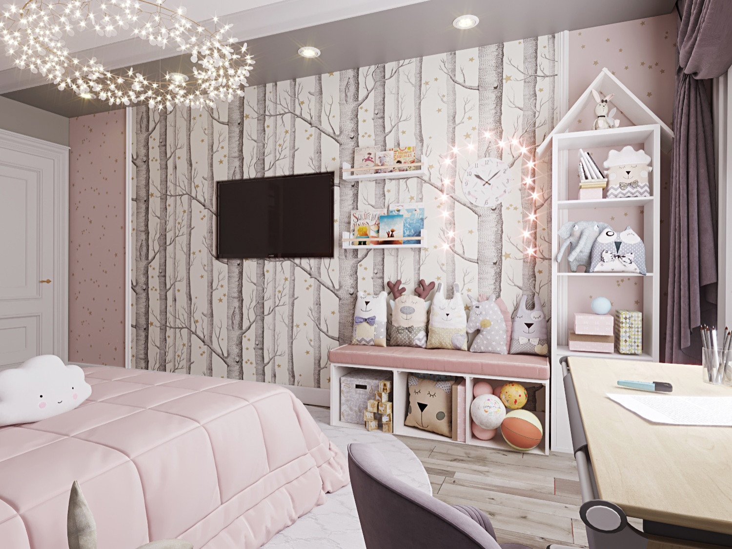 Русский Авангард, 100м2, детская девочки