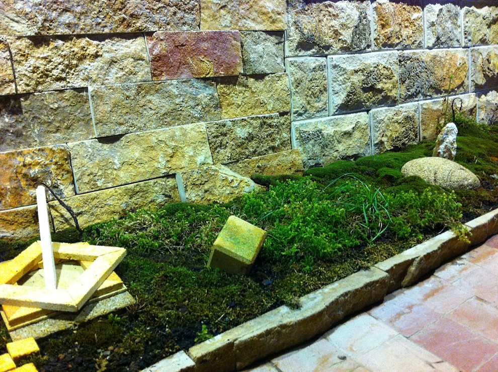 Офисный газончик из мха.