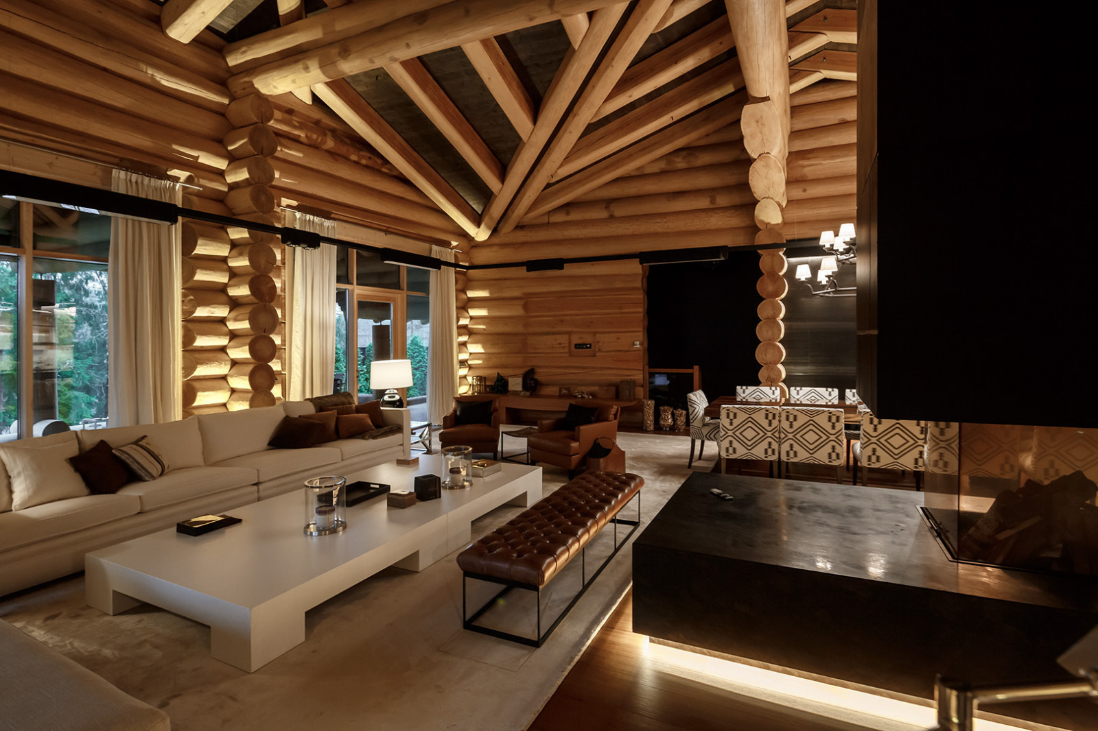 Интерьер деревянного дома