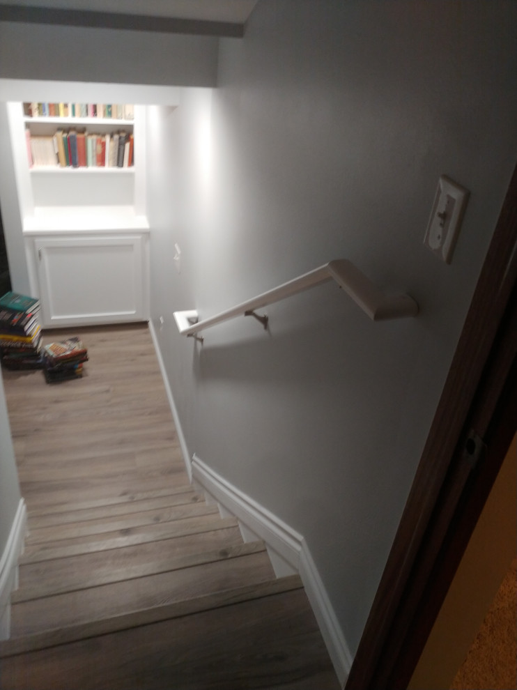 Basement Remodel with Custom Built-in Storage