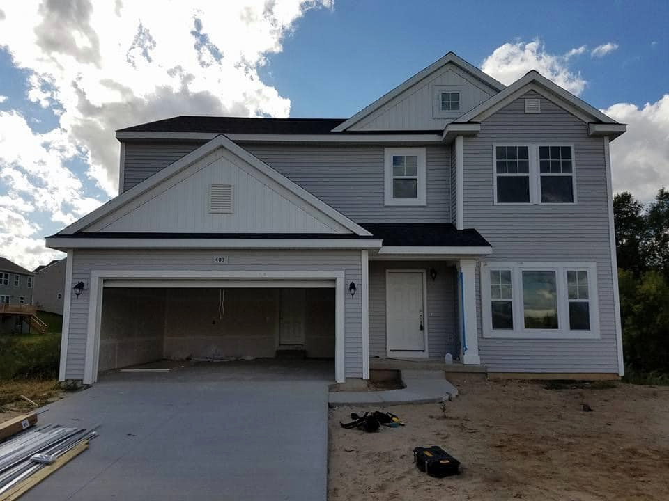 Modern Hardie Siding On a Custom Home In Nunica