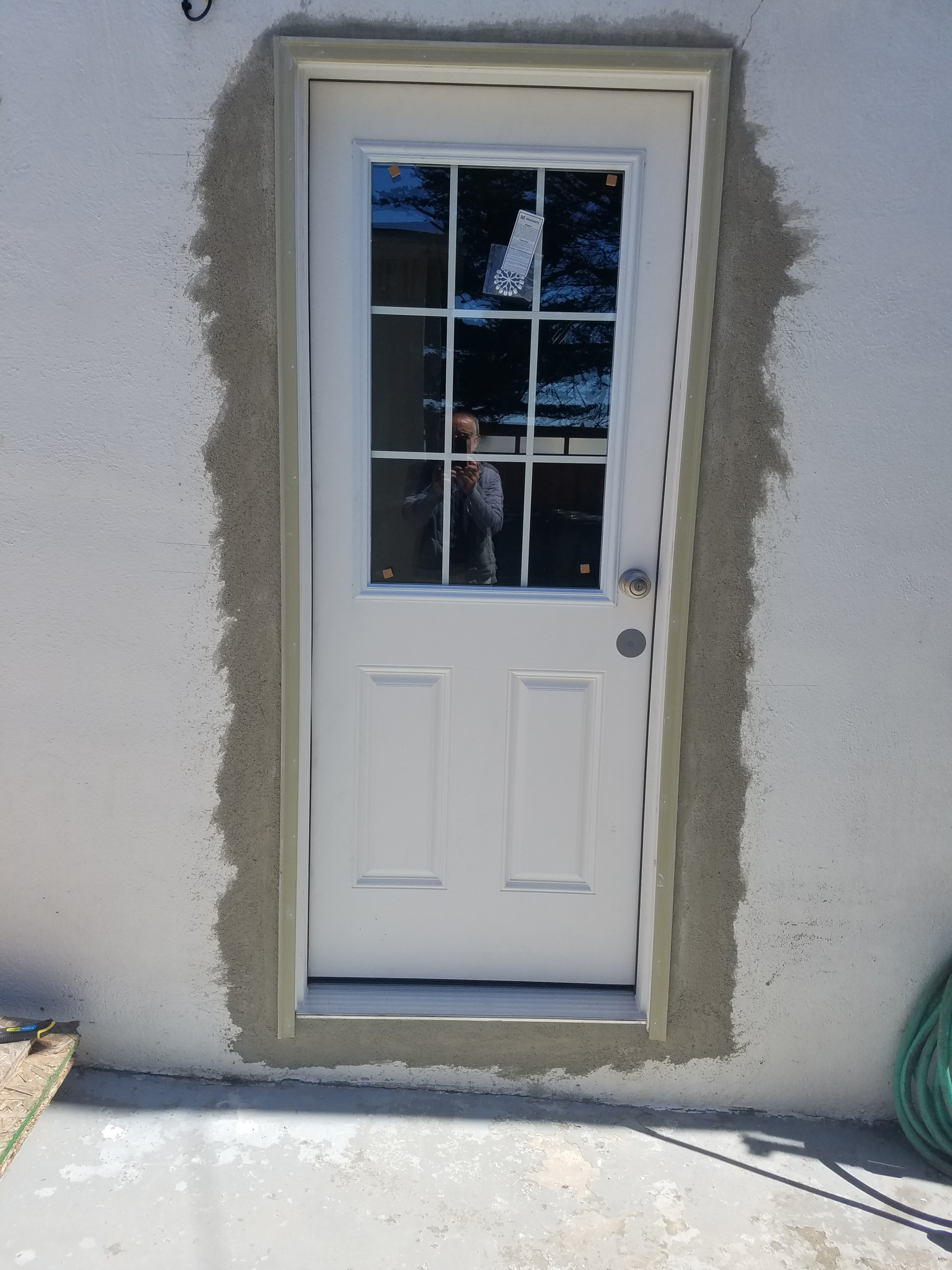 Install new door