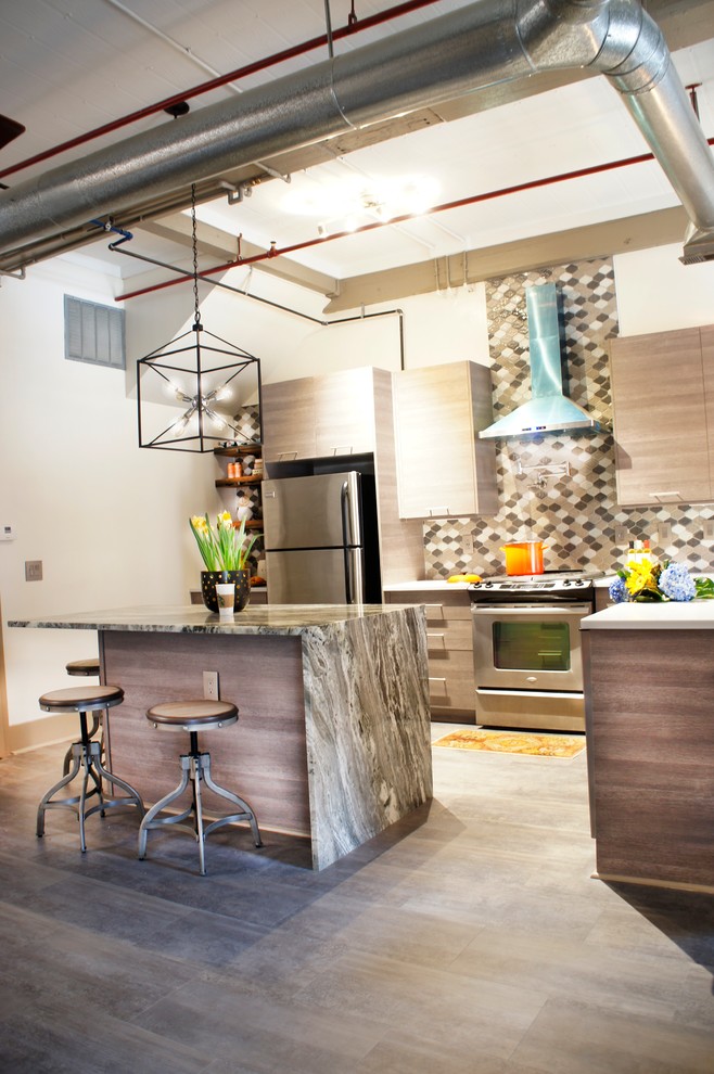Inspiration for a rustic kitchen remodel in Atlanta