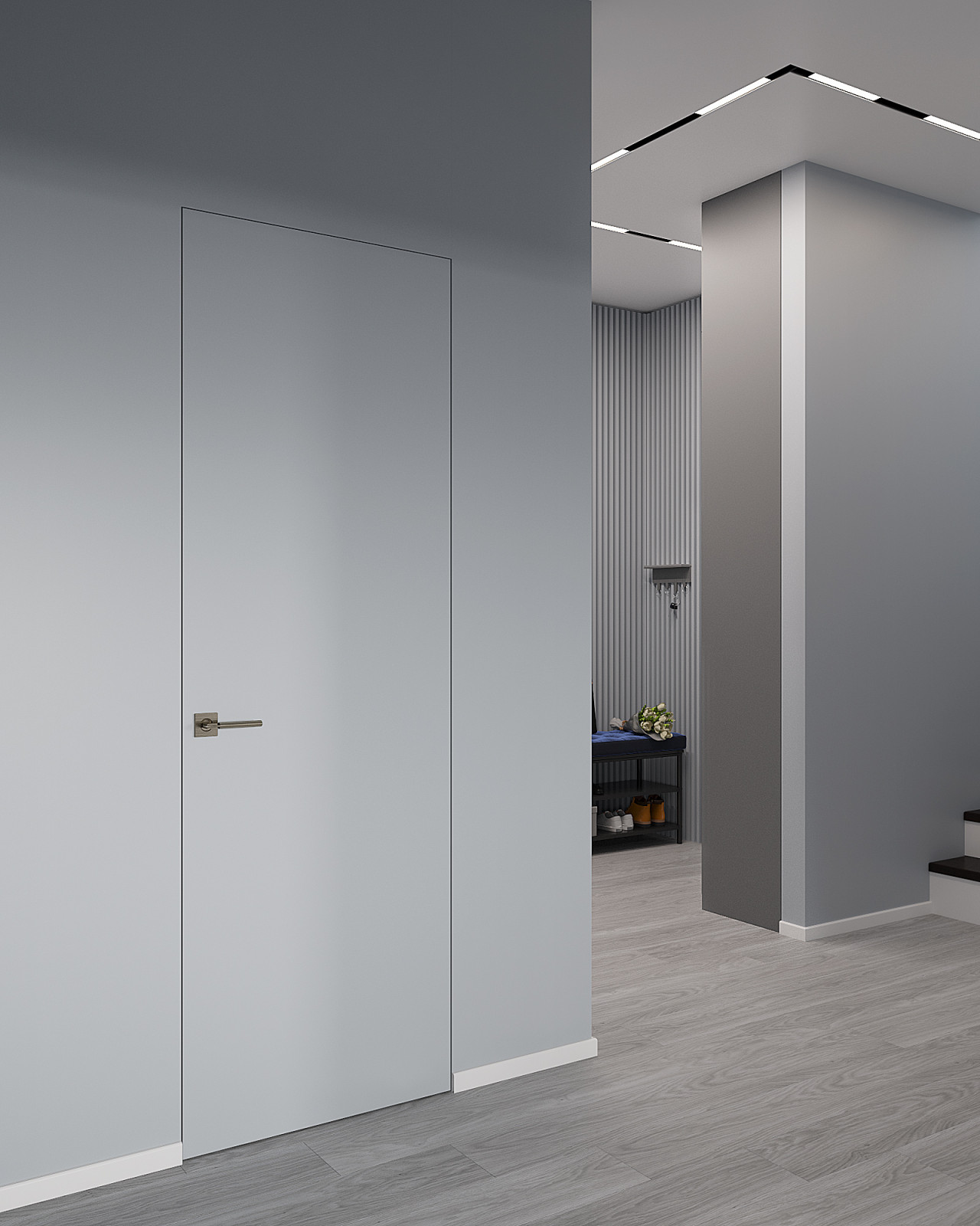 Дом с сеткой между первым этажом и вторым светом в Якутске.