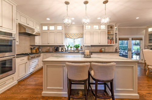 interior of kitchen in custom home in central new jersey by GTG Builders