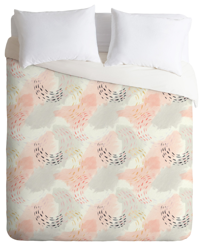 Little Arrow Design Co Abstract Watercolor Pastel Duvet Cover