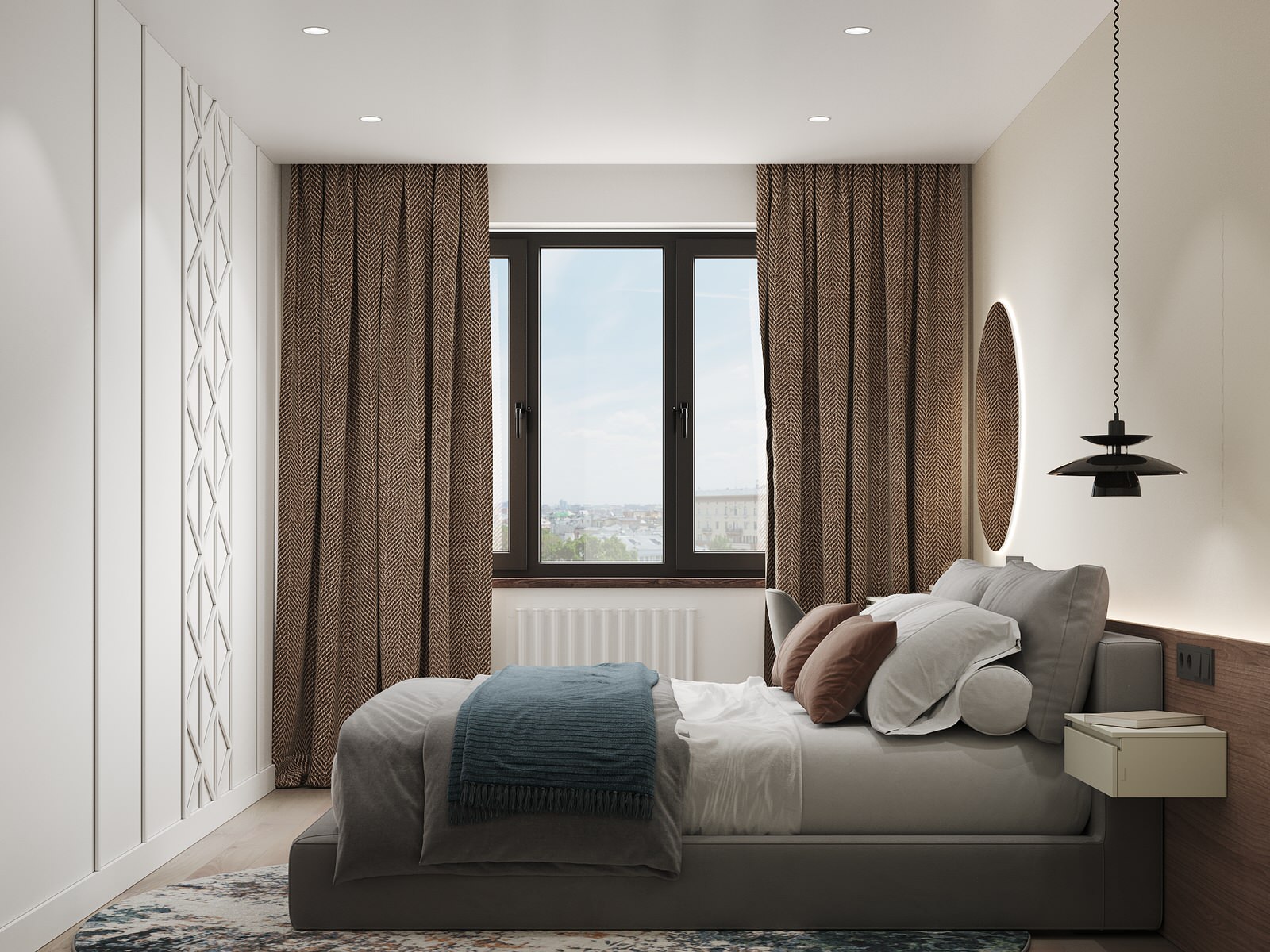 Квартира для молодой семьи с элементами сканди