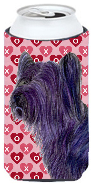 Skye Terrier Hearts Love and Valentine's Day Portrait  Tall Boy Beverage Insula