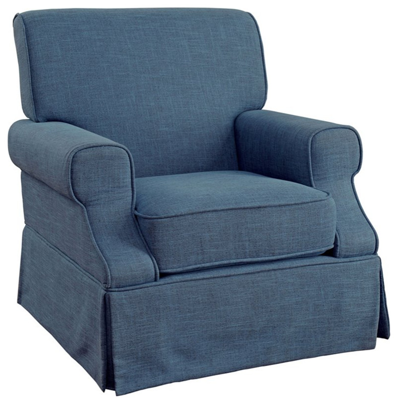 blue glider chair