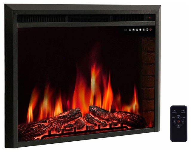 R W Flame Electric Fireplace Insert Freestanding And Recessed R W Flame Electric Fireplace Insert Freestanding And Recessed Heater Contemporary Indoor Fireplaces By Rowan Appliance Llc