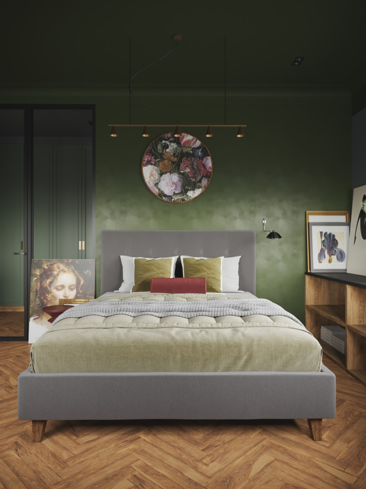 Дизайн проект спальни для искусствоведов