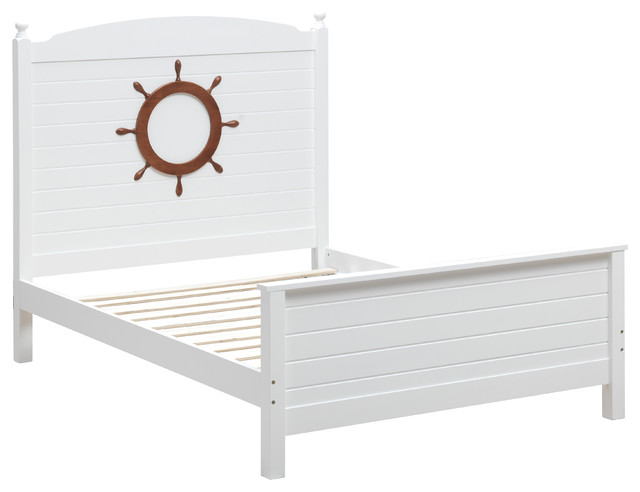 Acme Farah Full Bed With White And Oak Finish 30830F