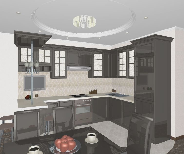 Дизайн проект трехкомнатной квартиры