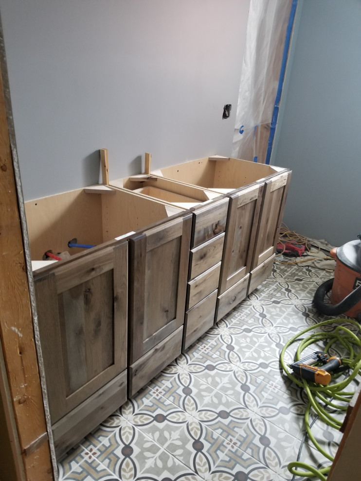 Hickory Shaker Bathroom Remodel