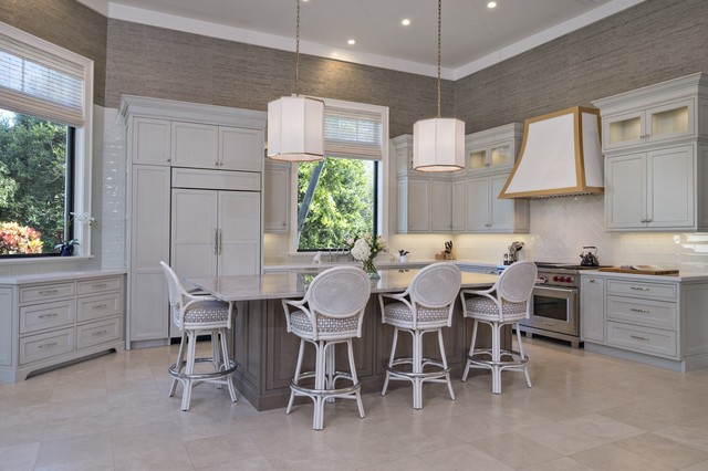 Coastal Contemporary costero-cocina