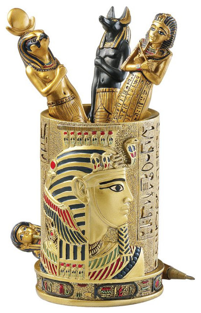 Design Toscano Pharaoh Pen Cup